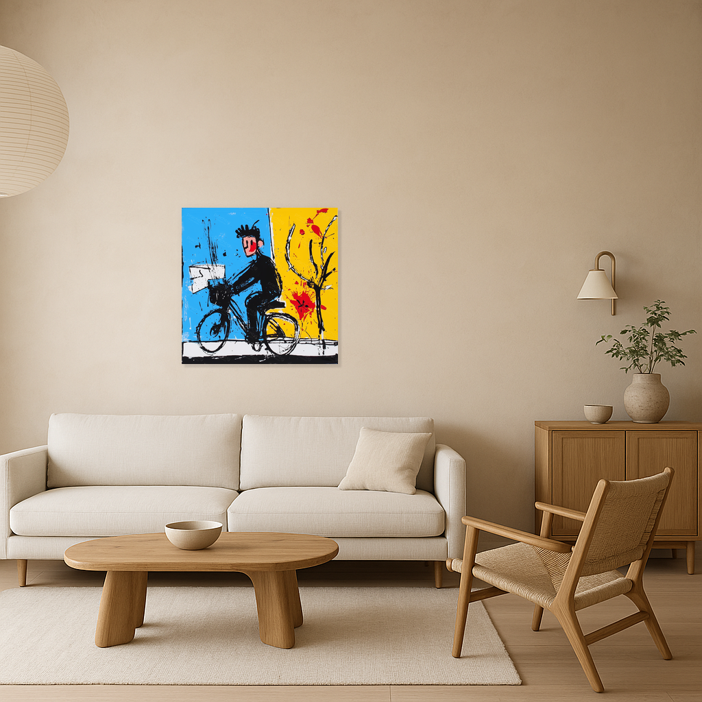 Fietser in Beweging