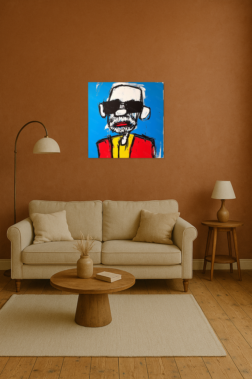 Expressieve Blik in Blauw