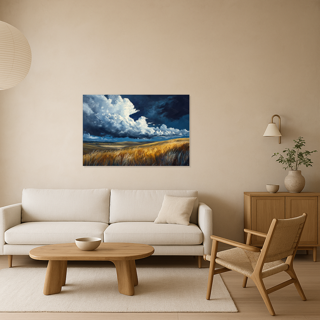 Dramatische Wolken boven het Veld