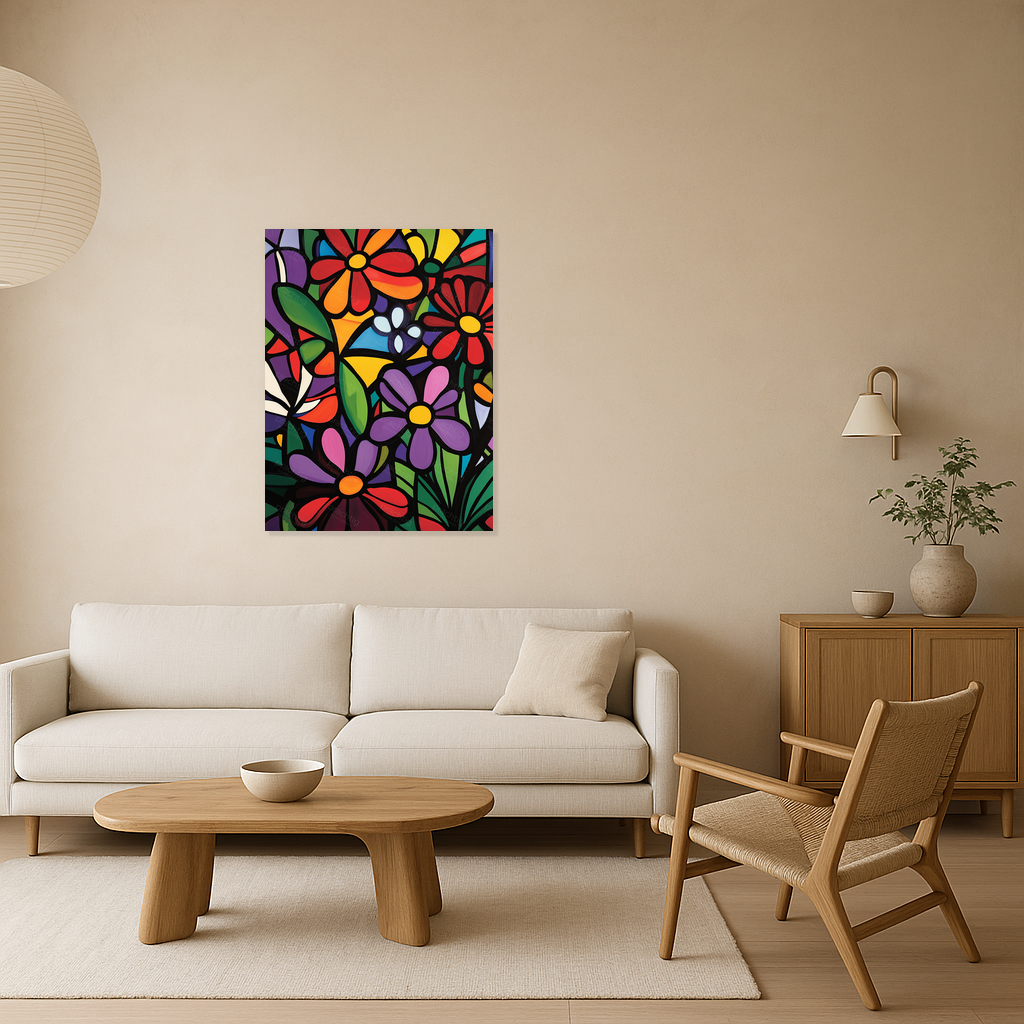 Bloemenpracht in Abstractie
