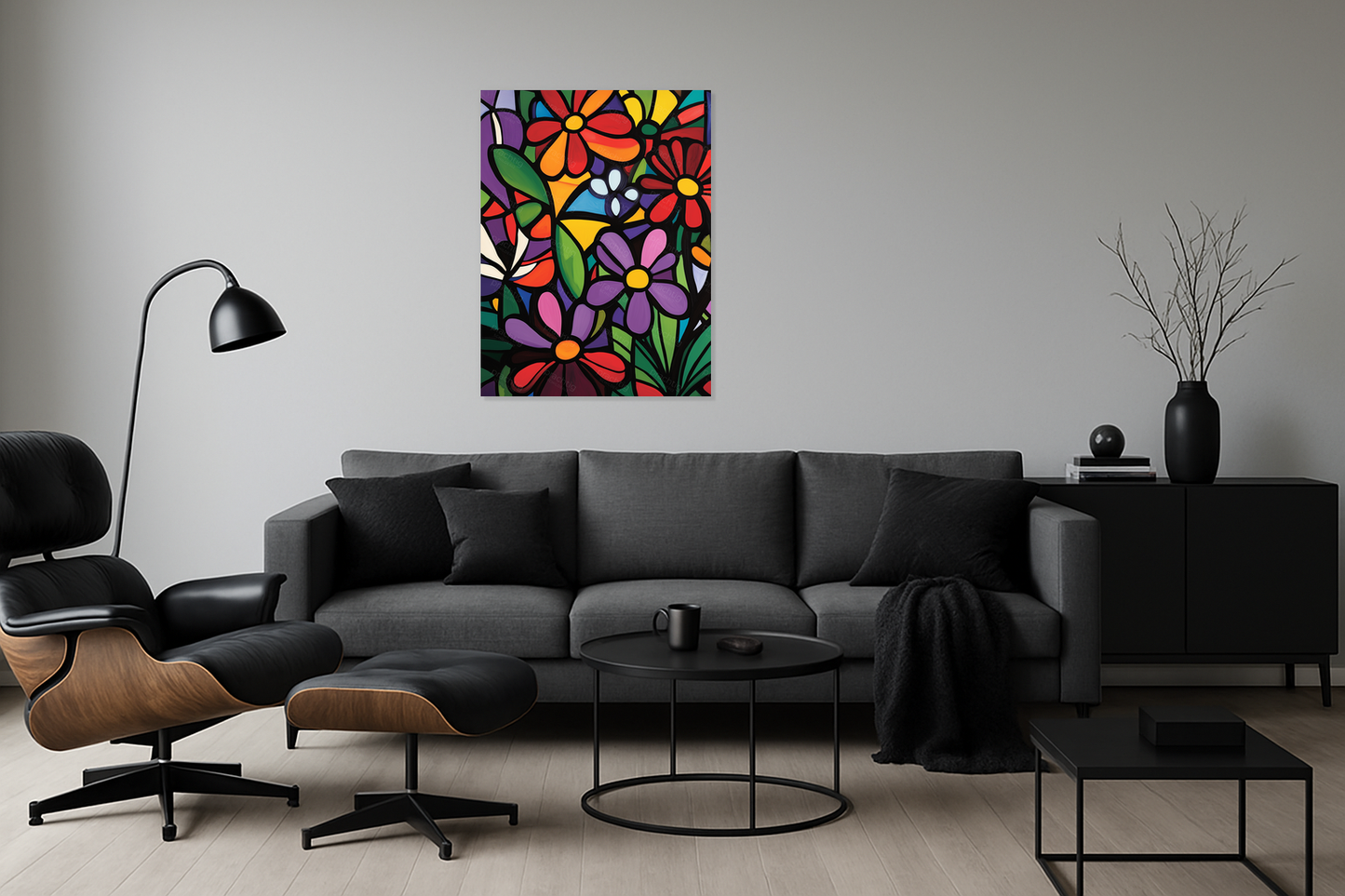Bloemenpracht in Abstractie