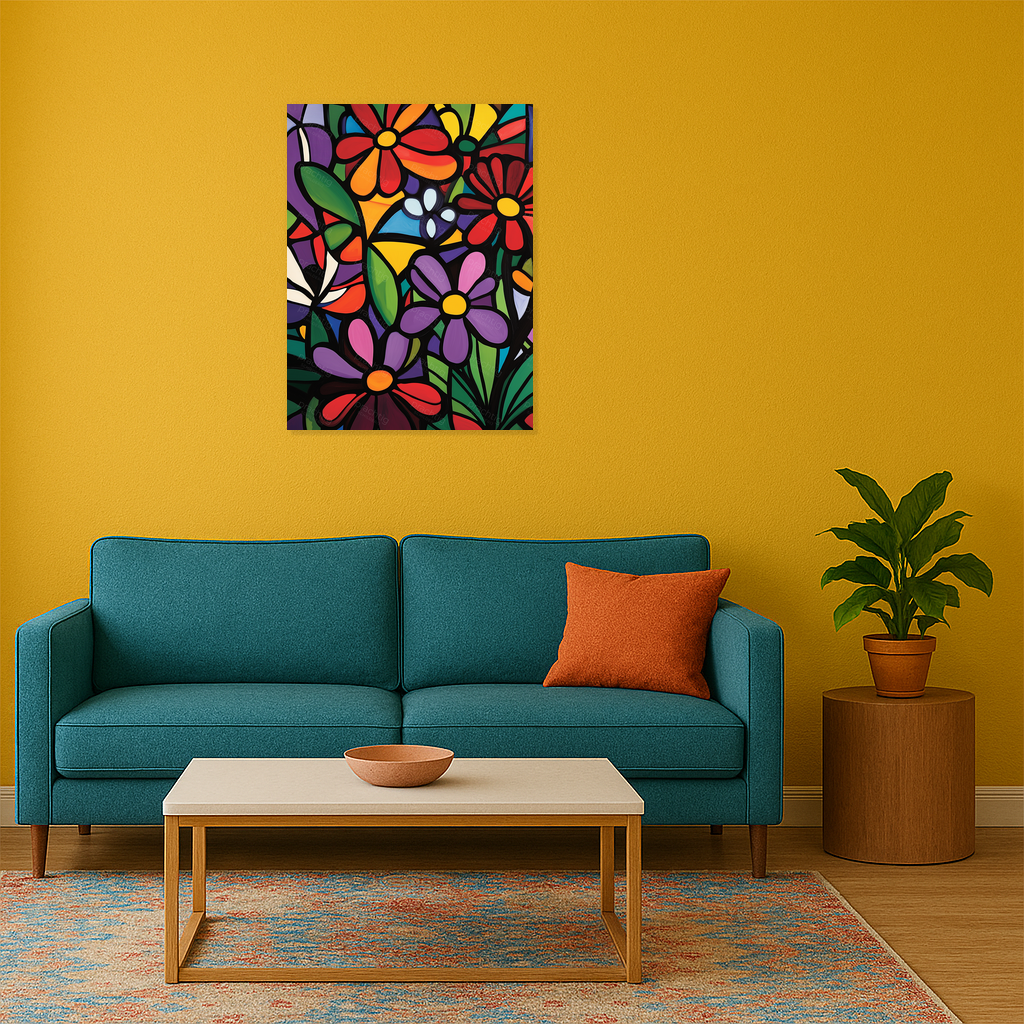 Bloemenpracht in Abstractie