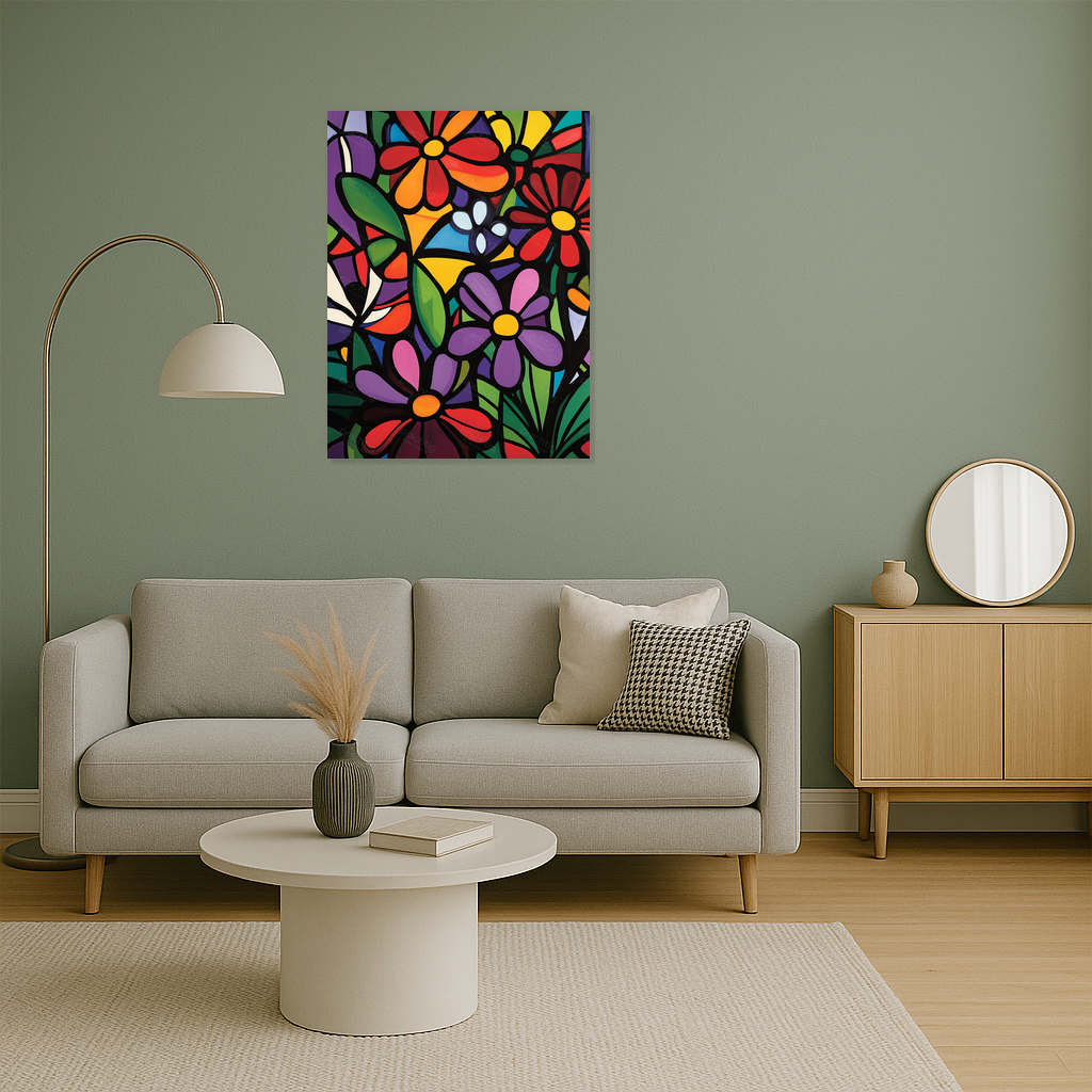 Bloemenpracht in Abstractie