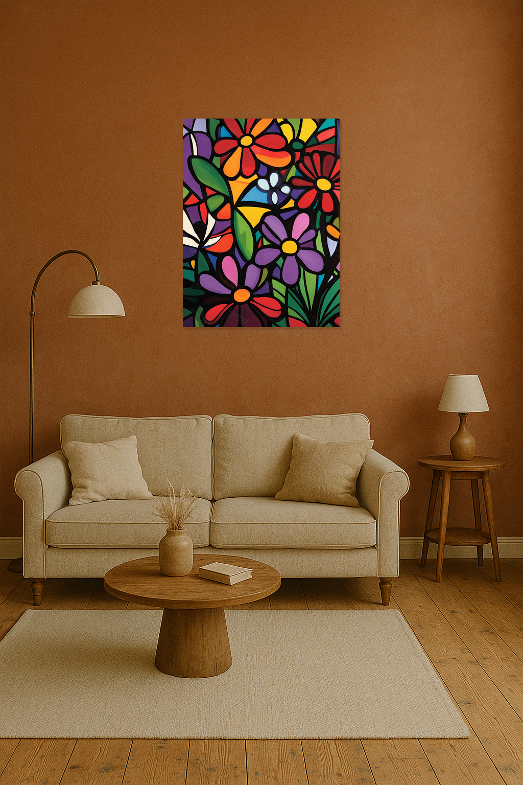Bloemenpracht in Abstractie