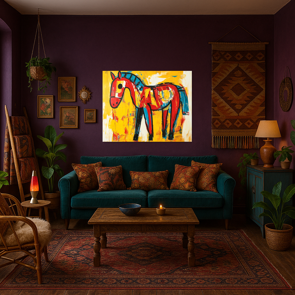 Abstracte Paardendroom