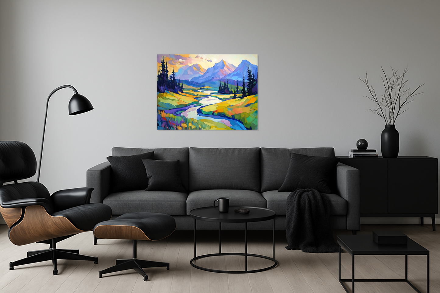 Berglandschap in Vrolijke Kleuren