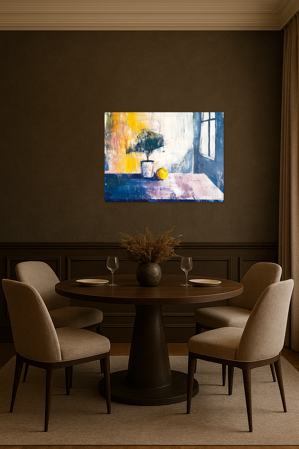 Citroen op tafel bij raam