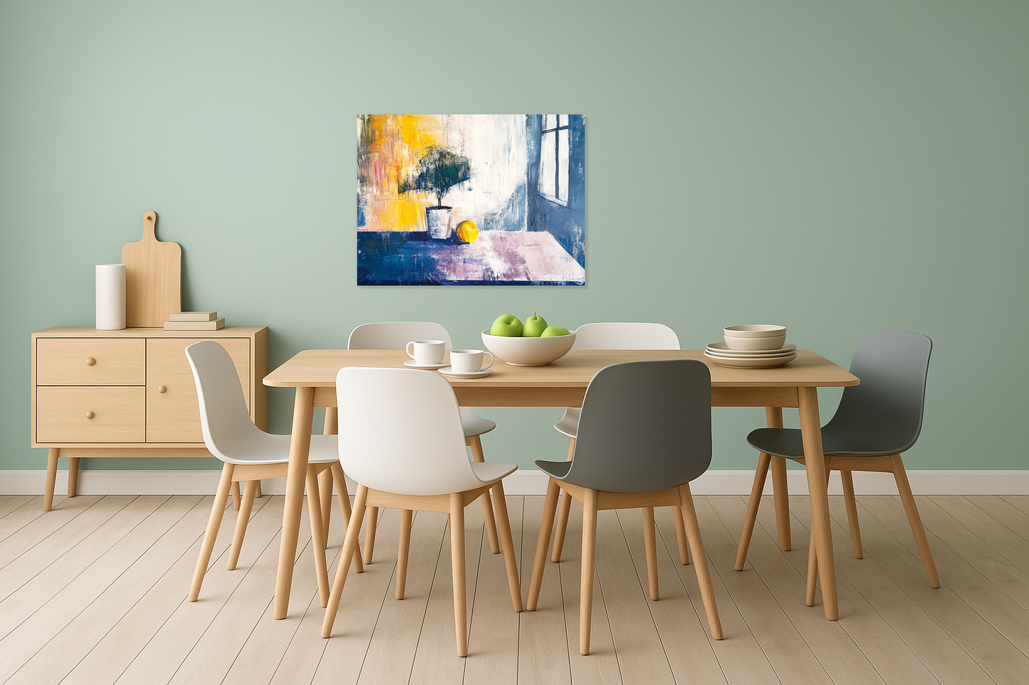Citroen op tafel bij raam