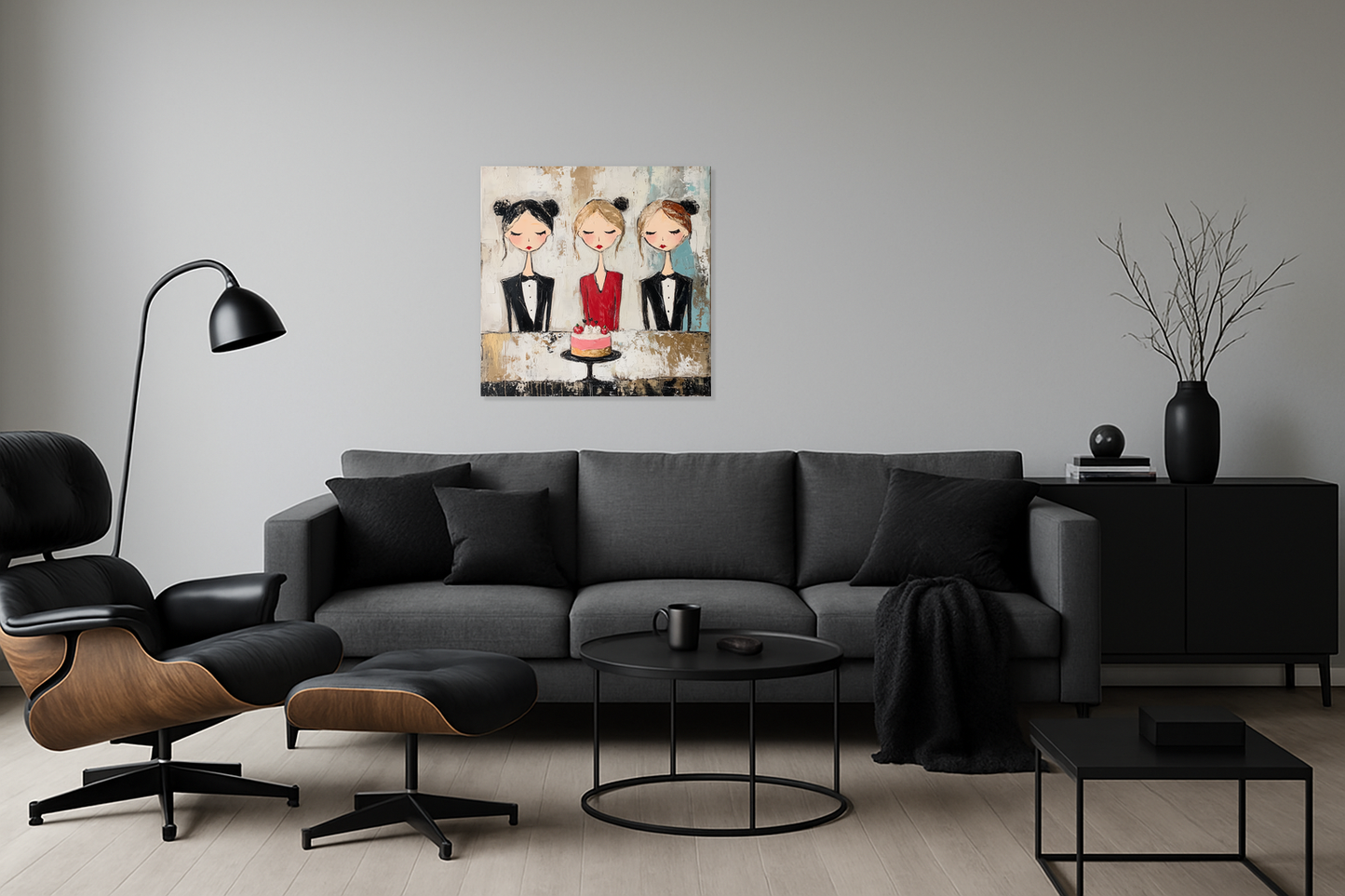 Drie Dames Met Taart