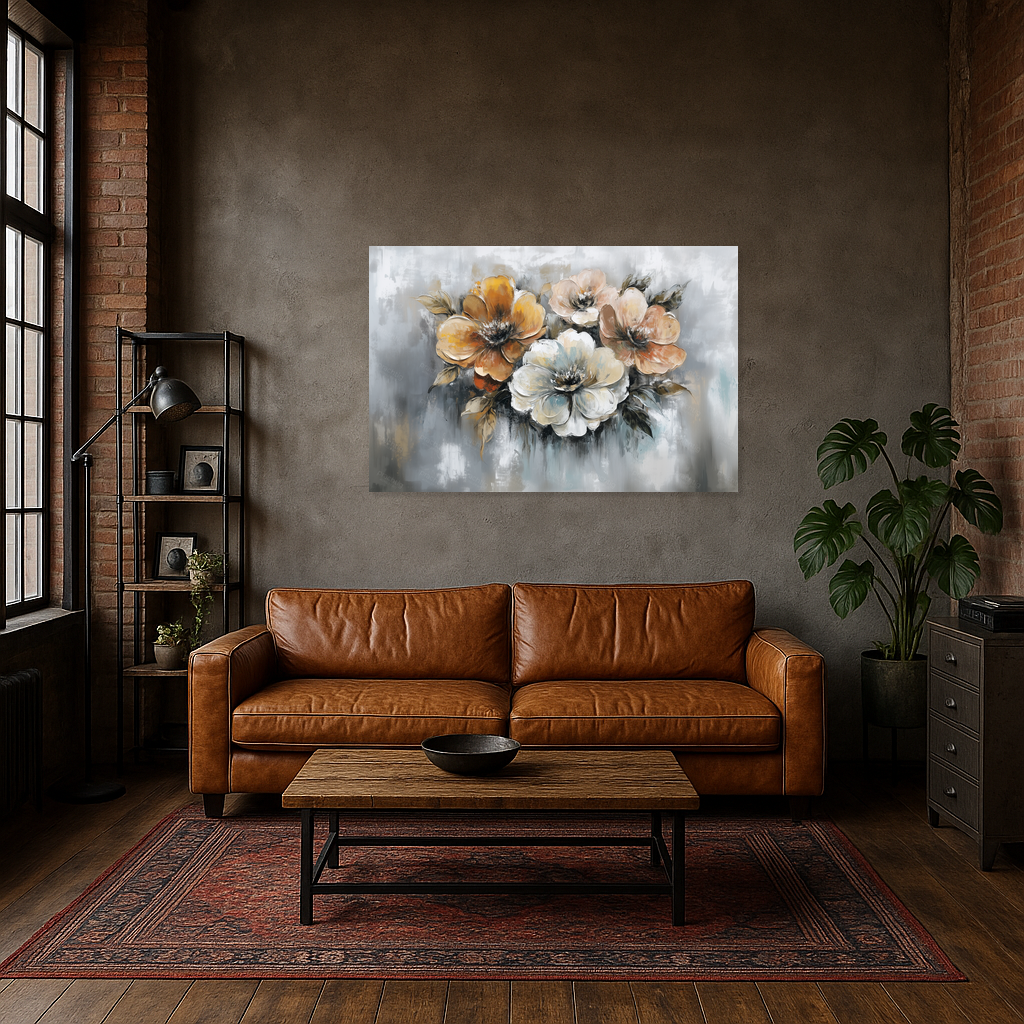 Bloemenpracht op Grijze Tinten