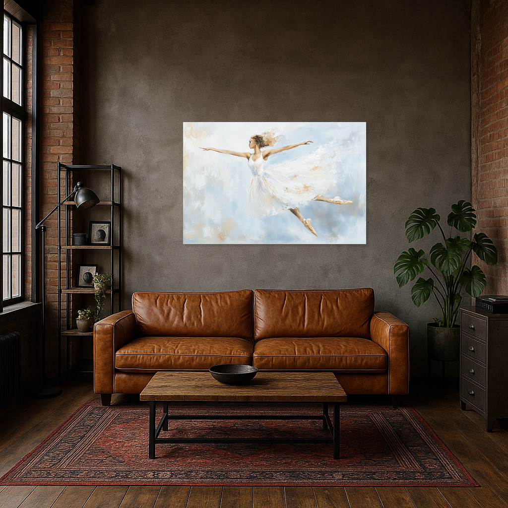 Dansende Ballerina in de Lucht