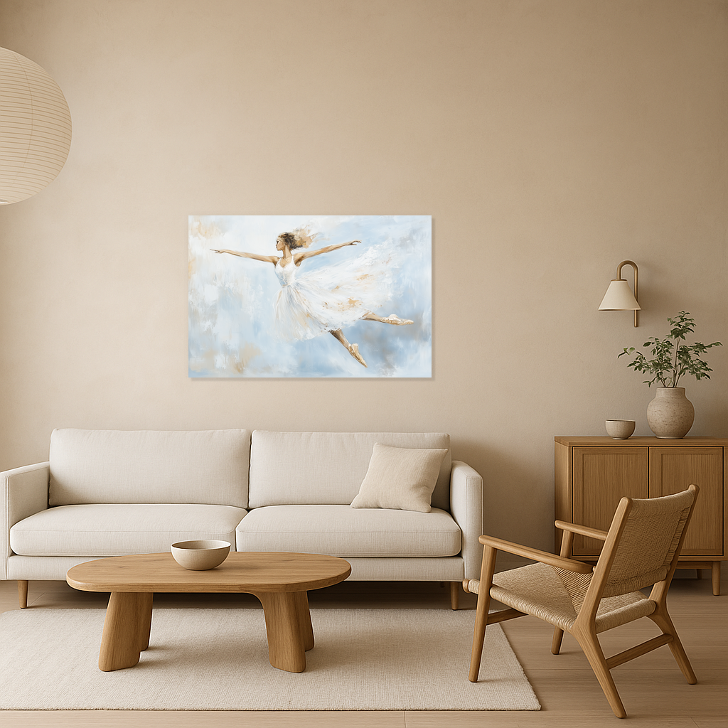 Dansende Ballerina in de Lucht