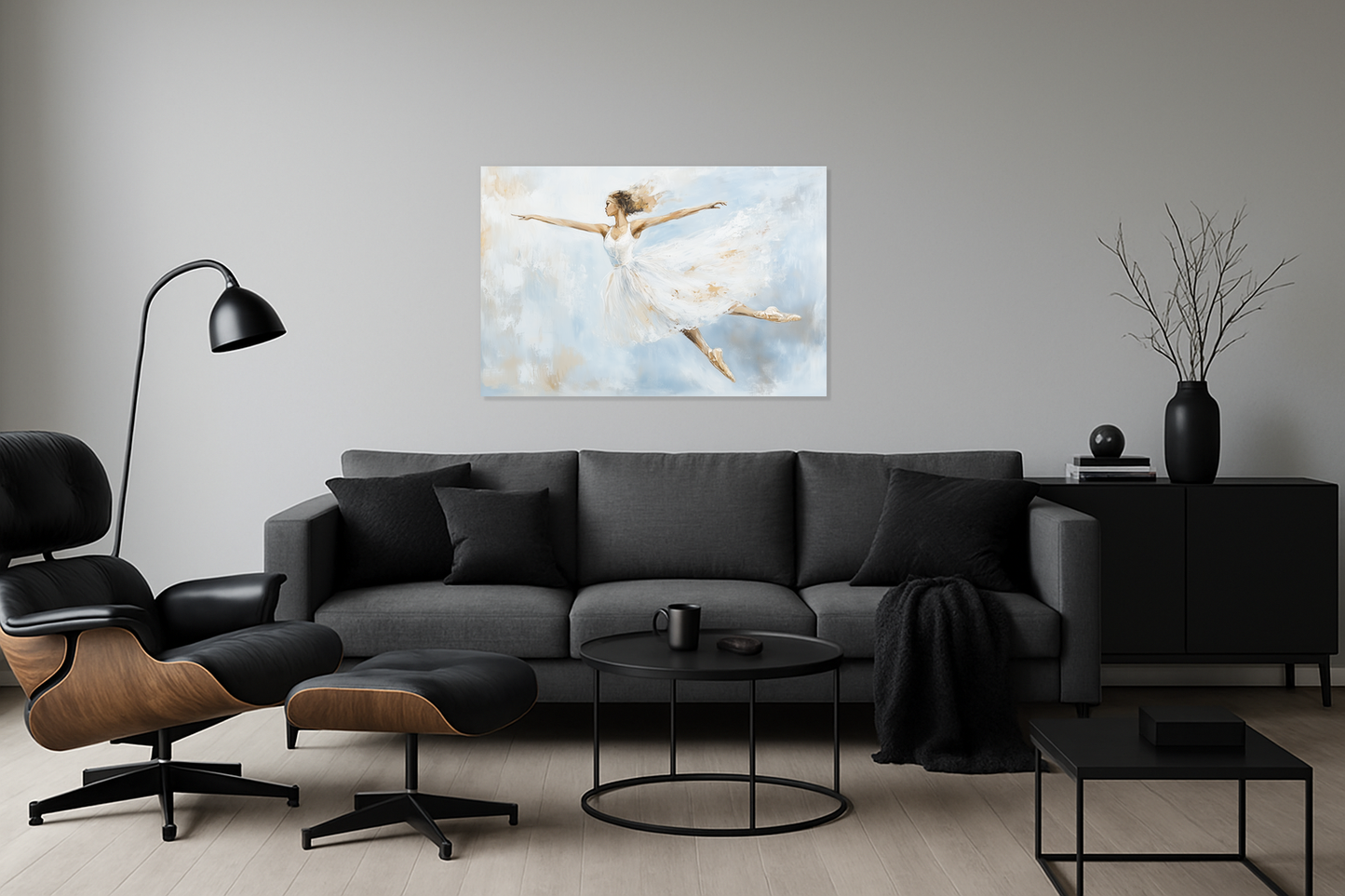 Dansende Ballerina in de Lucht