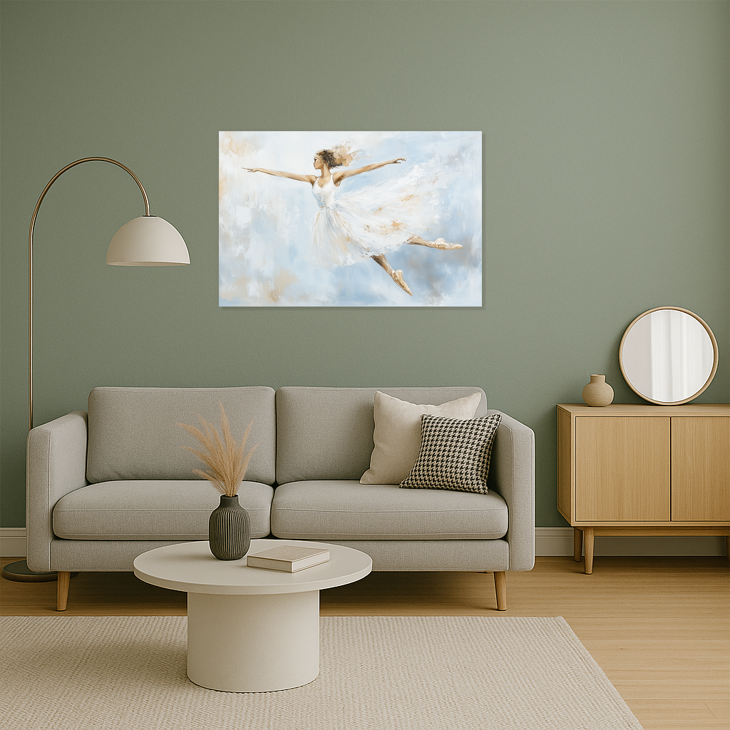 Dansende Ballerina in de Lucht