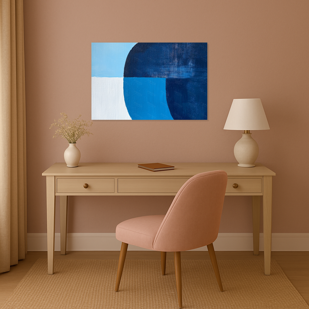 Blauwe Harmonie van Vormen