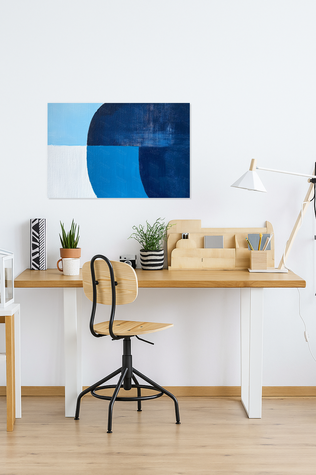 Blauwe Harmonie van Vormen