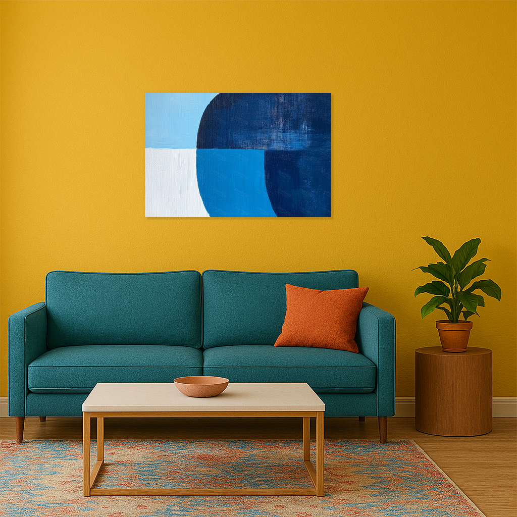 Blauwe Harmonie van Vormen