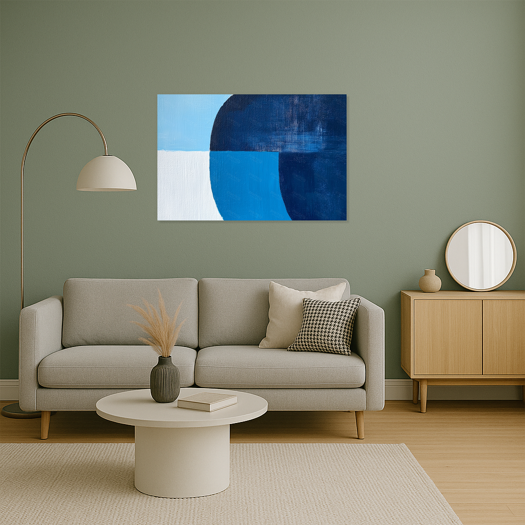 Blauwe Harmonie van Vormen