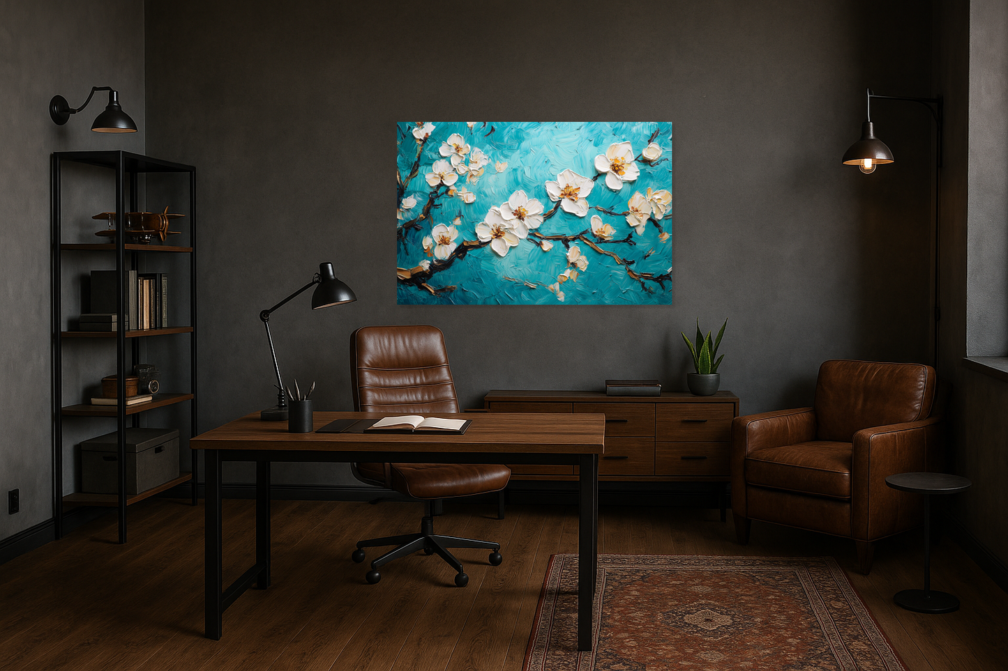 Bloesem tegen turquoise hemel