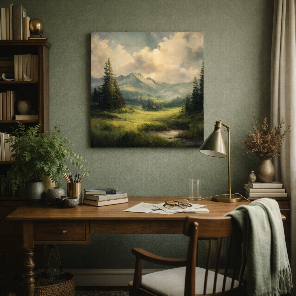 Landschap in de vallei