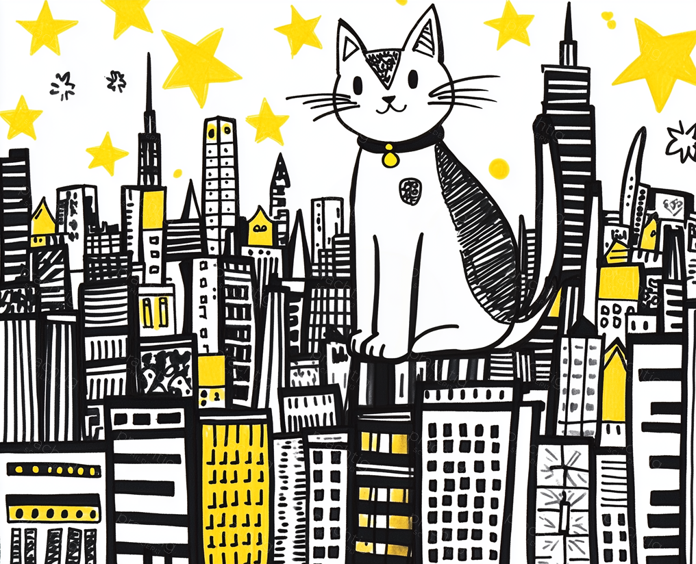 Kattengigant in de Stad