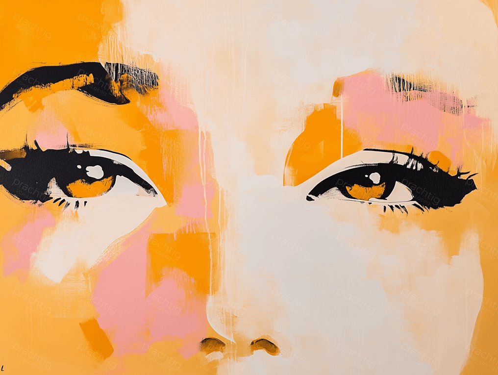 Expressieve ogen in warme tinten