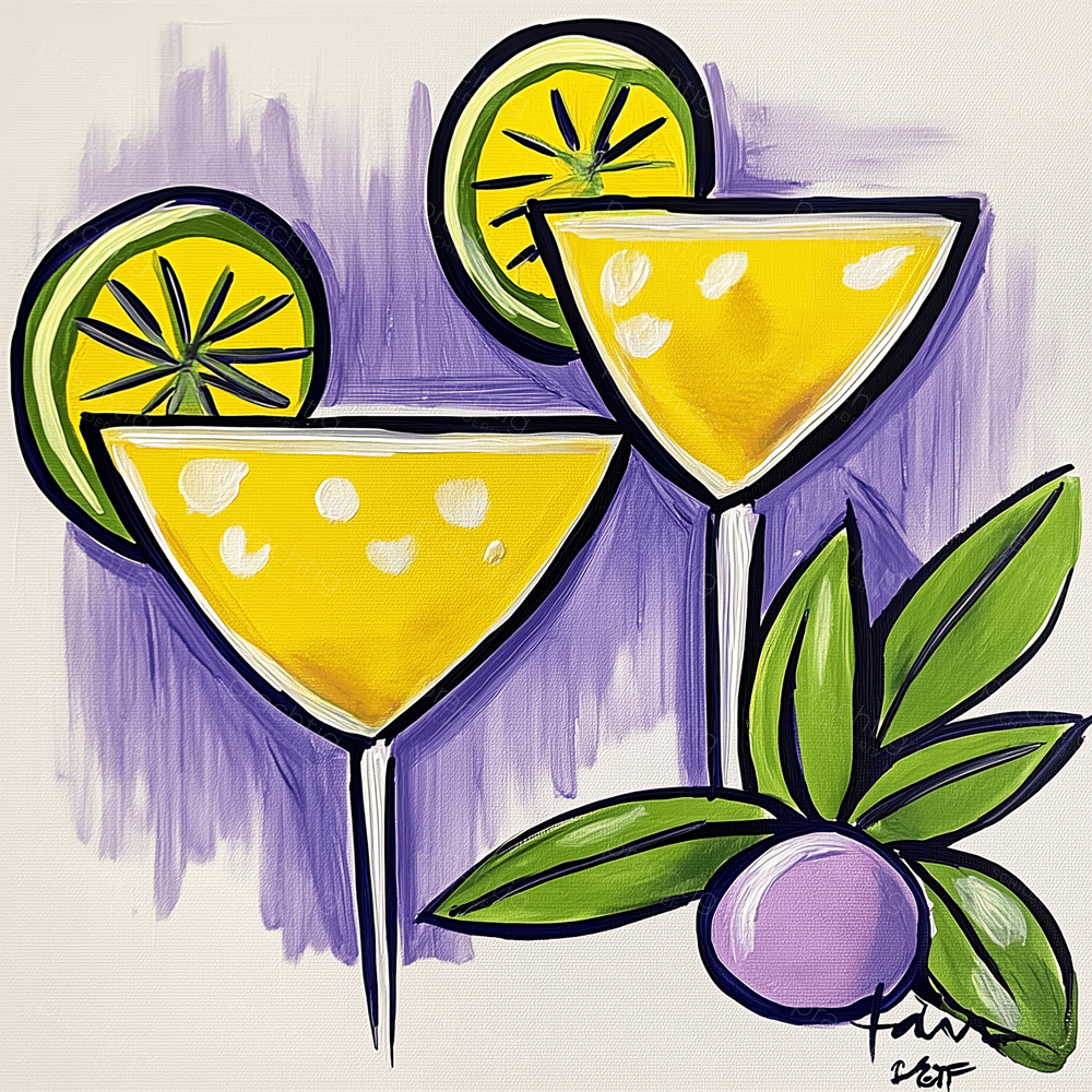 Tropische cocktails met citrusfruit