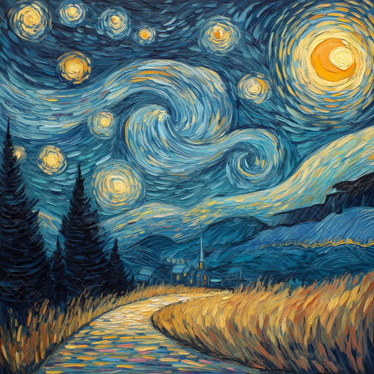 Sterrennacht in beweging