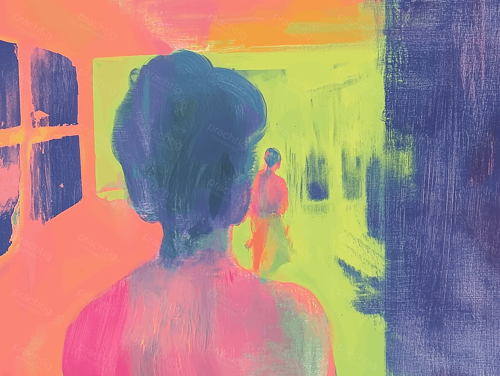 Neonverlichte gangen