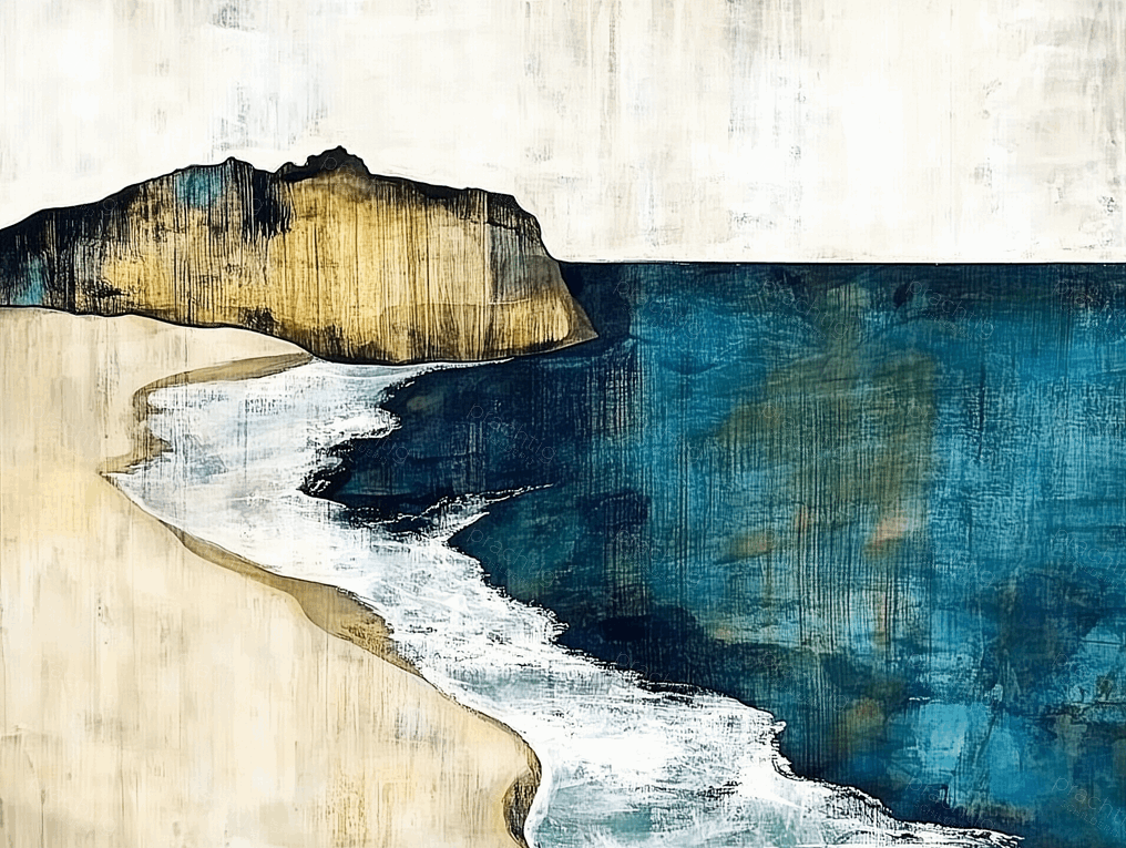 Kustlijn met Blauwe Zee