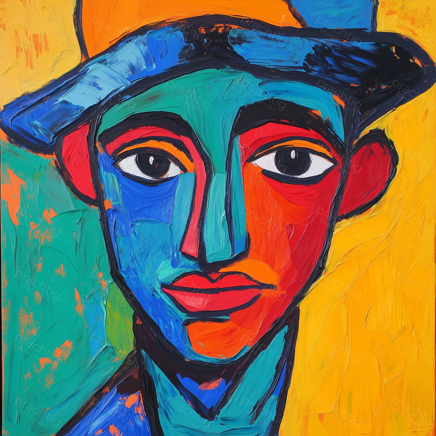 Vrolijk Portret met Hoed