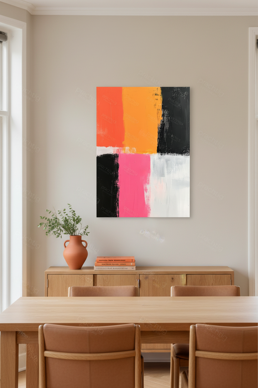 Vrolijke Kleuren in Strakke Vlakken