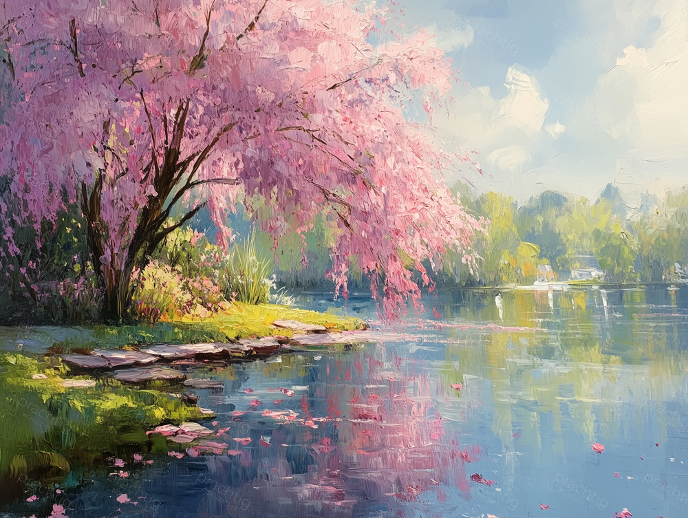 Bloesem aan de Oever