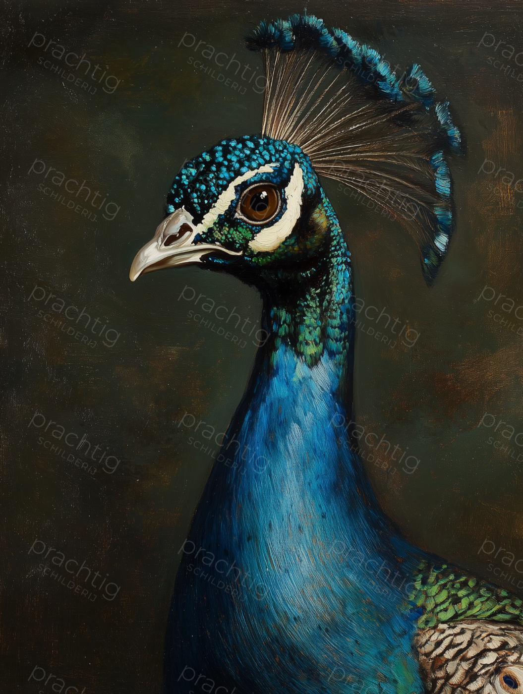 Majestueuze Pauw in Detail