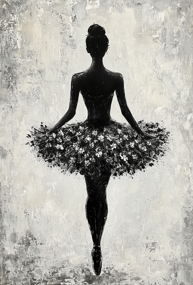 Ballerina in Bloemenjurk
