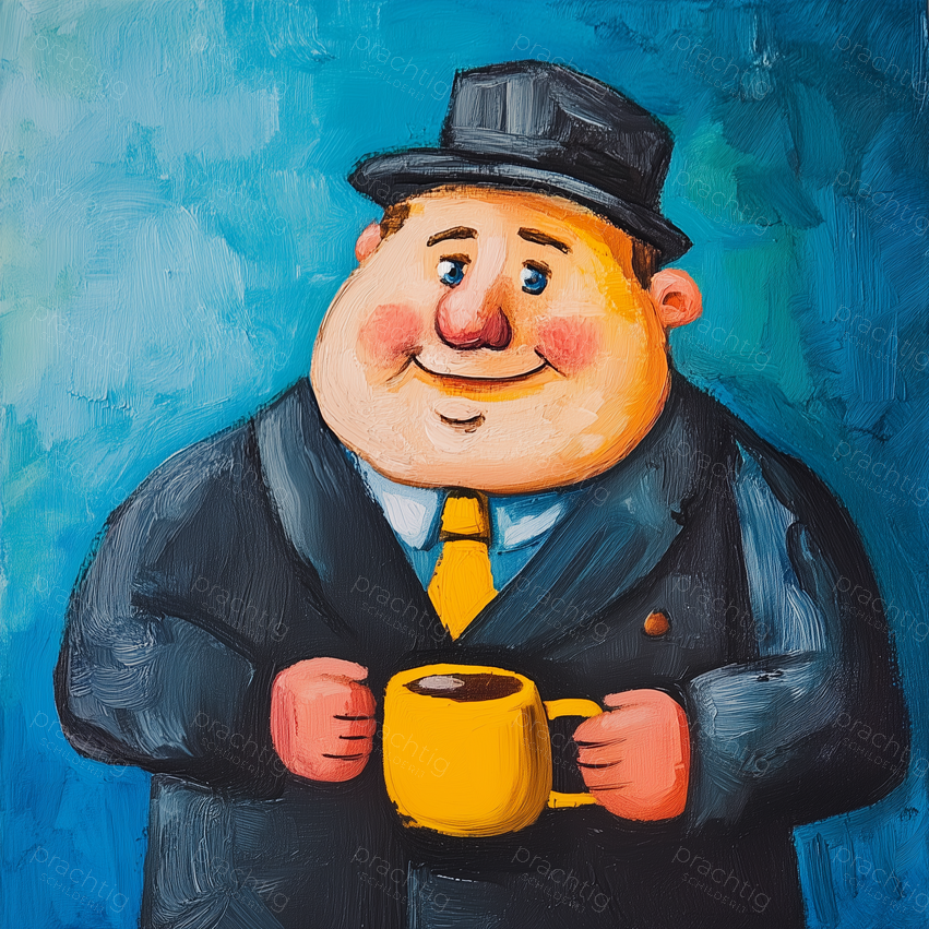 Vrolijke Koffieganger