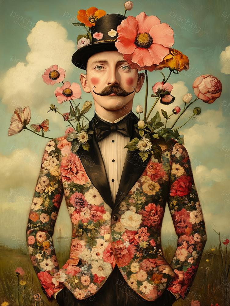 Bloemenfantasie in Formele Dracht