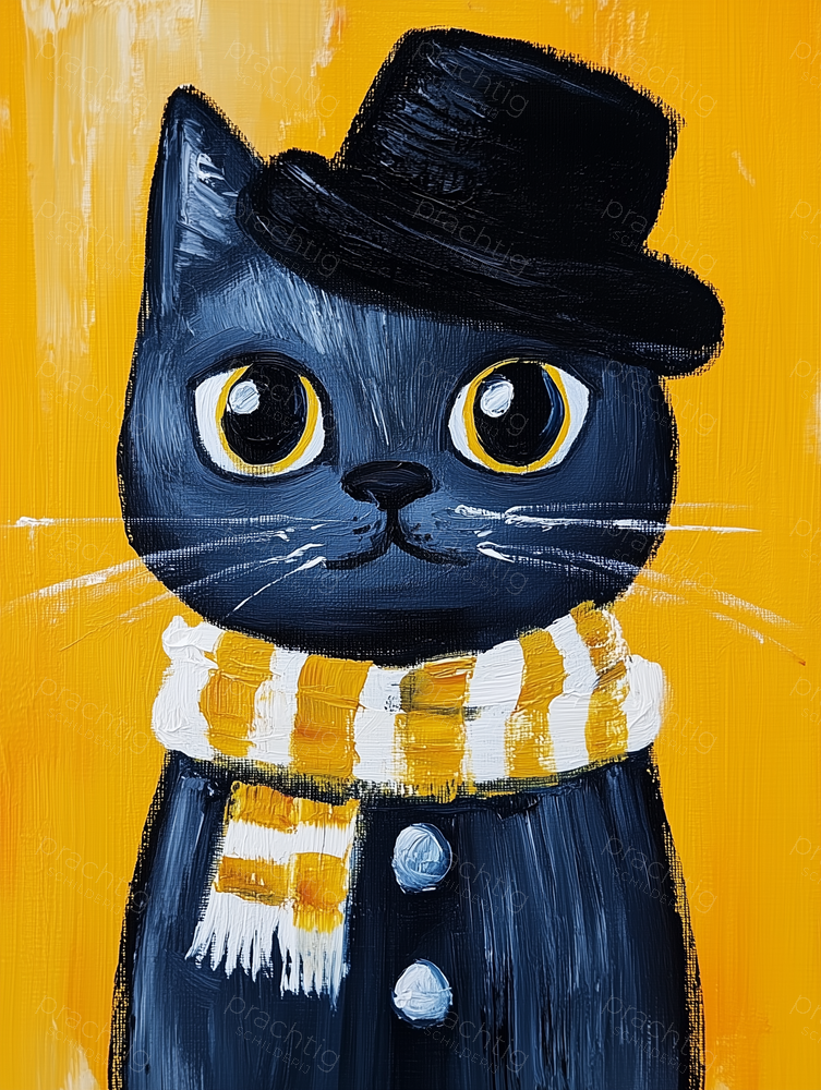 Charmante Kat in Stijl