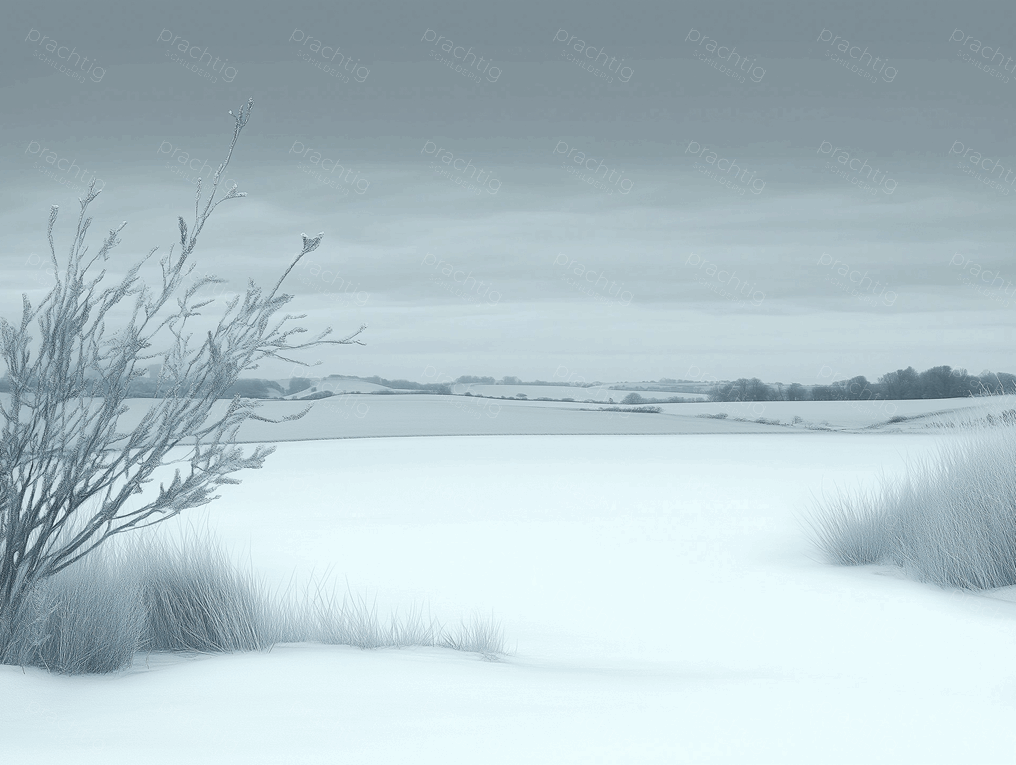 Winterse velden in rust