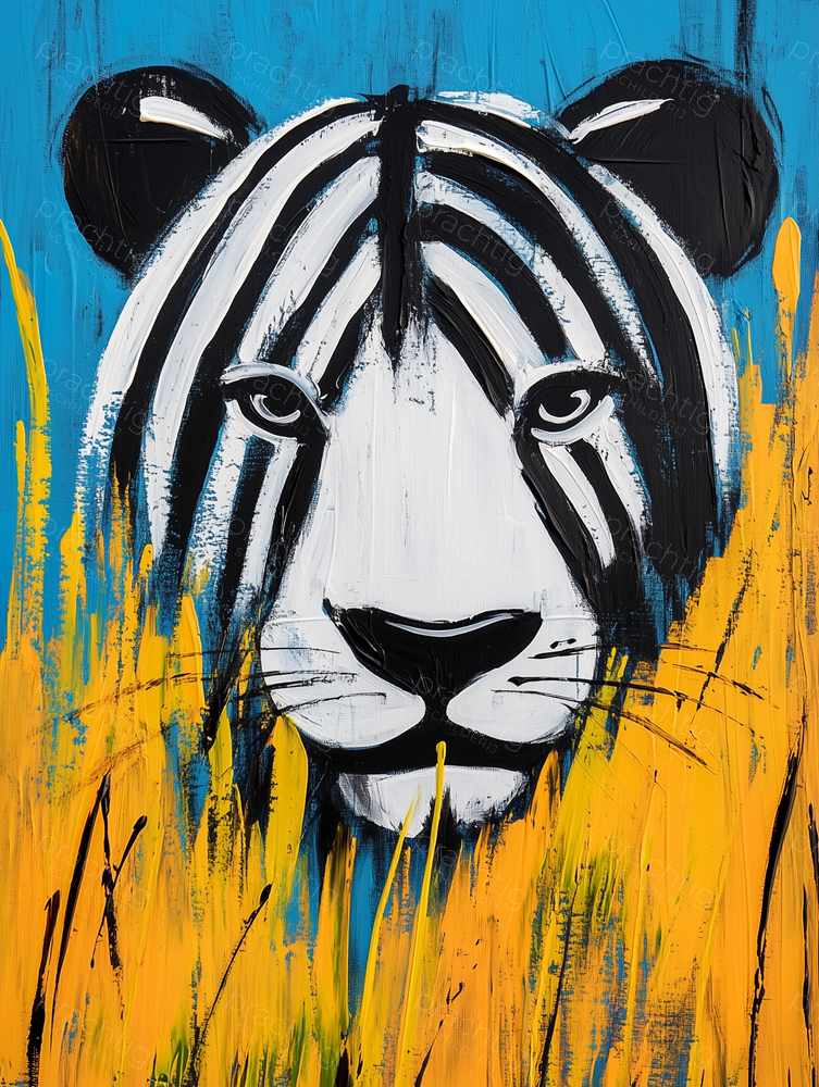 Tijger in Strepenregen