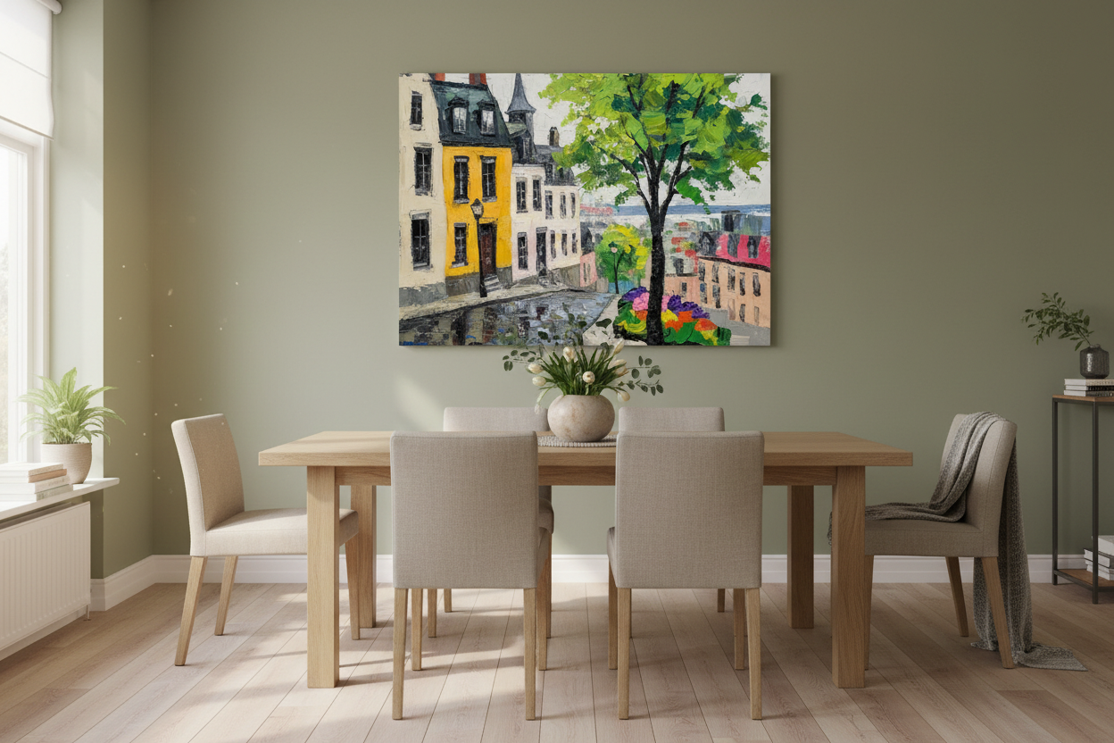 Straat in Zomerse Kleuren