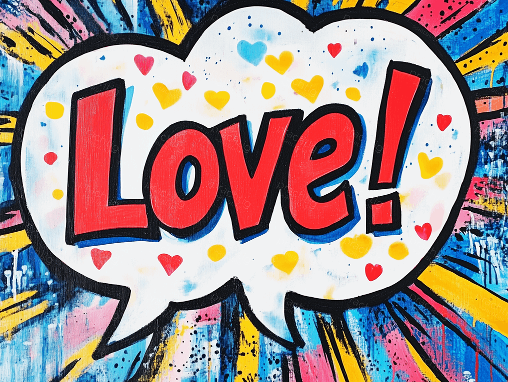 Liefdevolle Popart Explosie