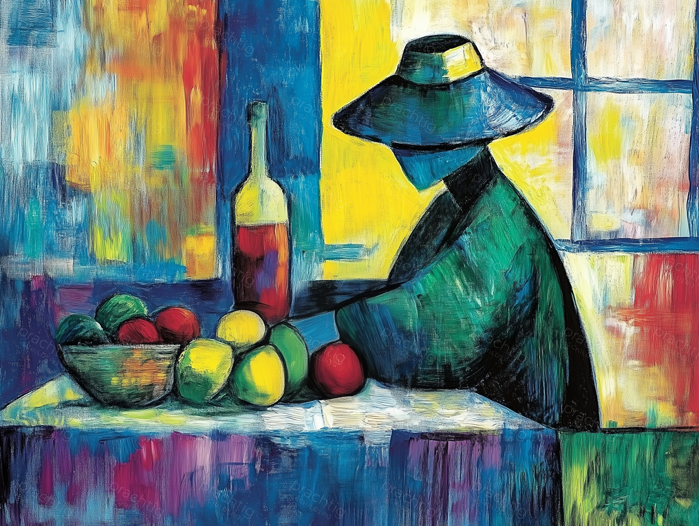 Vrouw Met Hoed Bij Raam