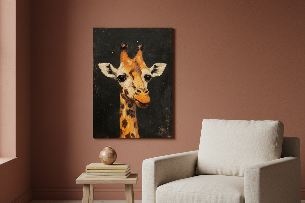 Giraffe Glimlach