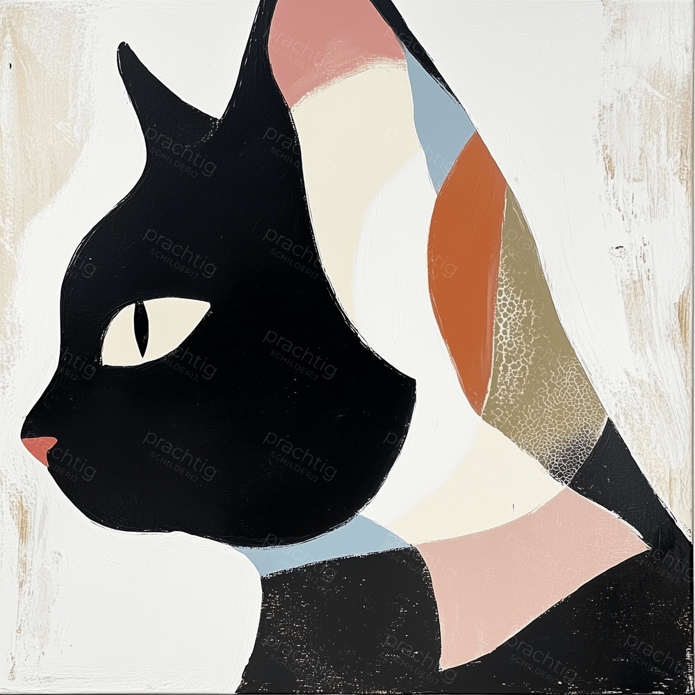 Gestileerde Kat in Profiel