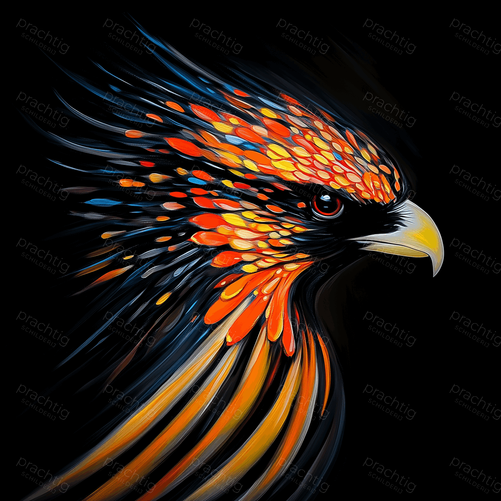 Vurige Adelaar in Vlucht