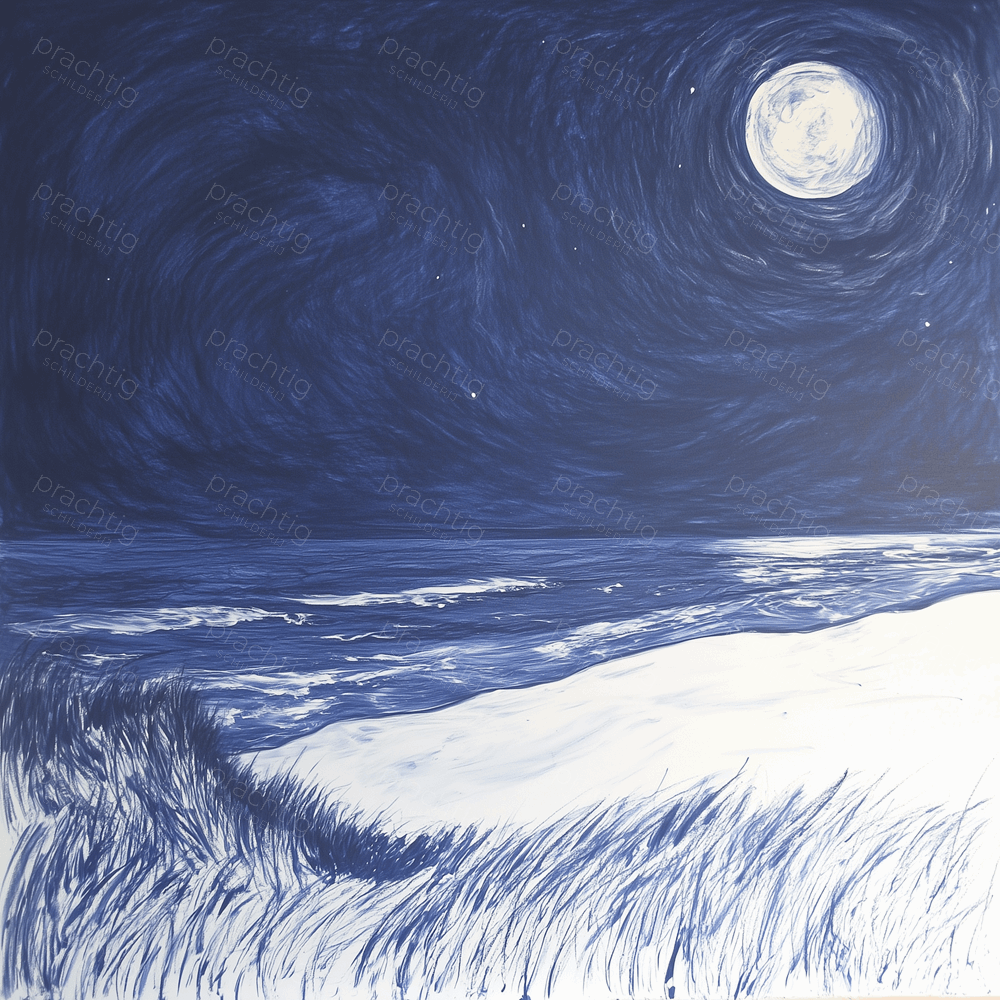 Maanlicht boven de Zee