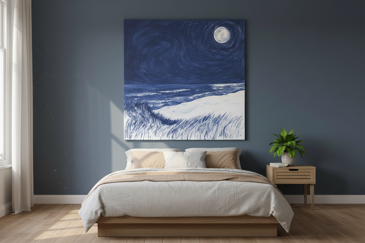 Maanlicht boven de Zee