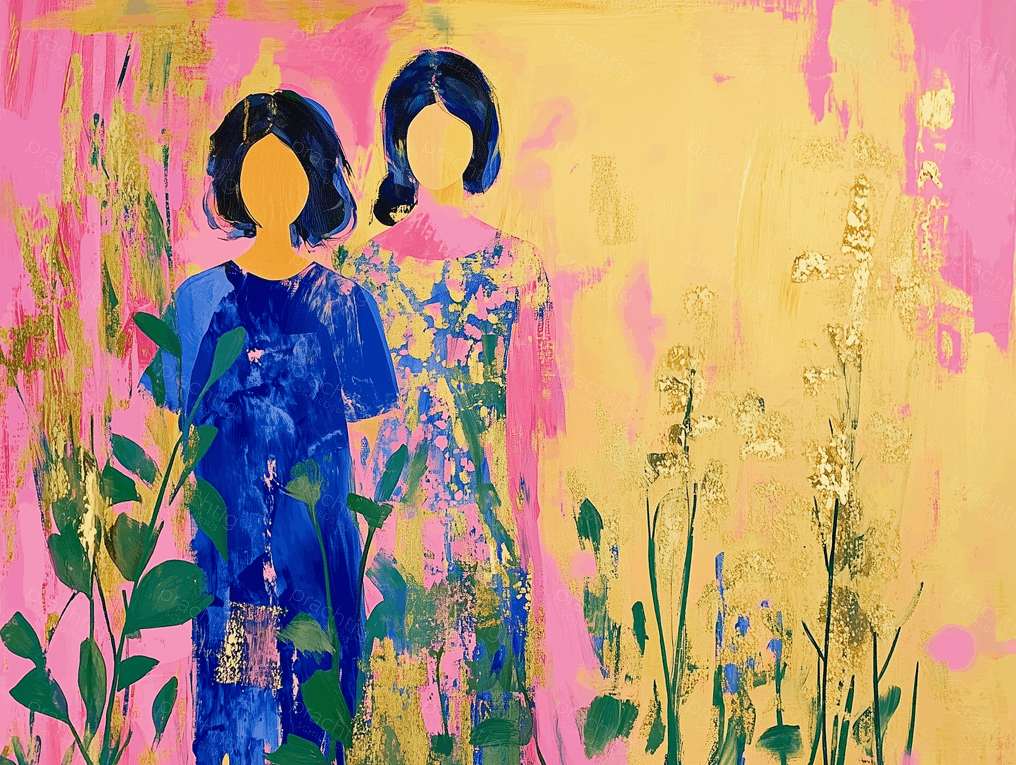 Twee Vrouwen in Bloemenzee