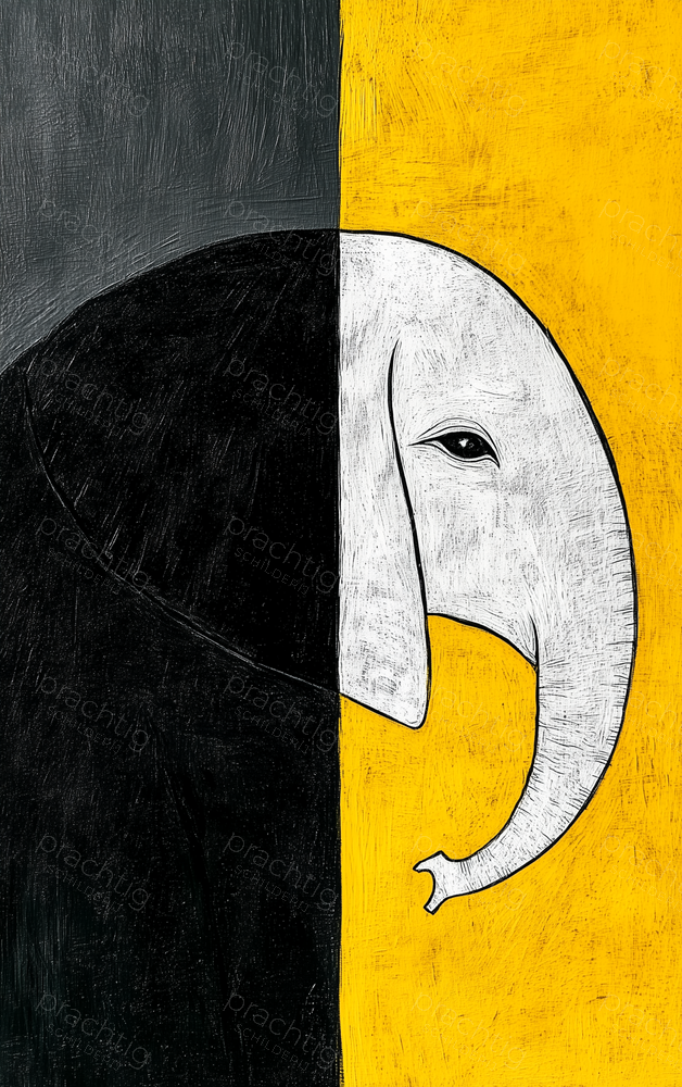 Olifant in Licht en Donker